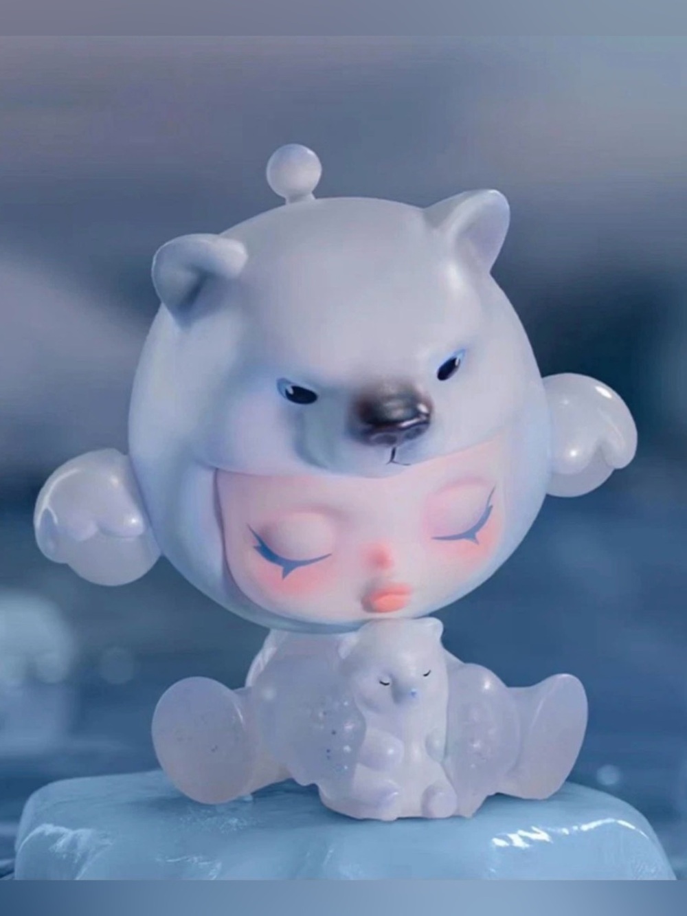 POP MART Skullpanda - The Mare of Animals – Polar Bear | Discontinued (2022)